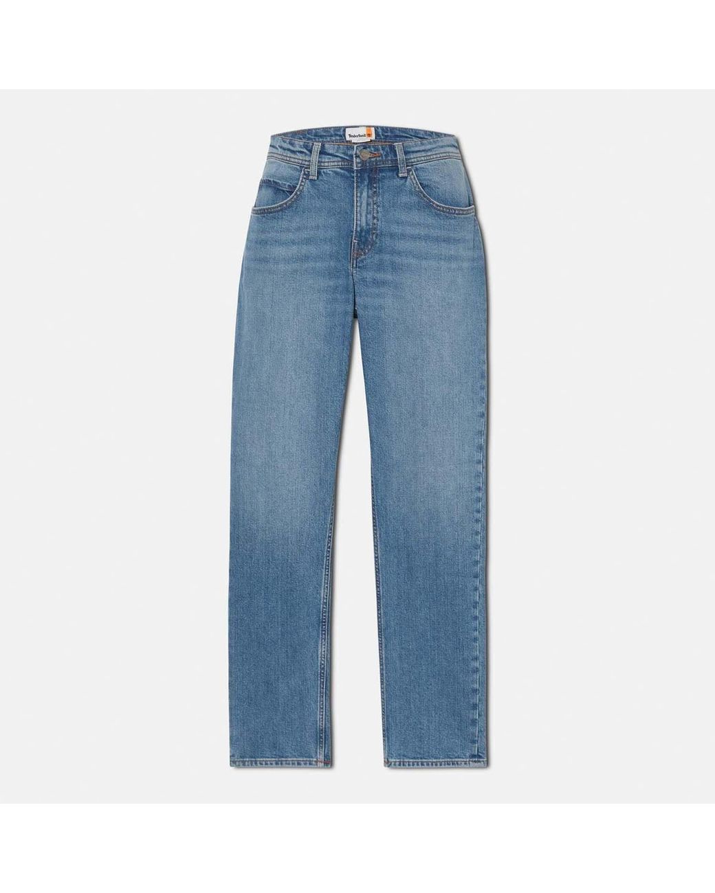 Timberland Blue Sandown Stretch 5 Pocket Slim-Fit Jeans for men