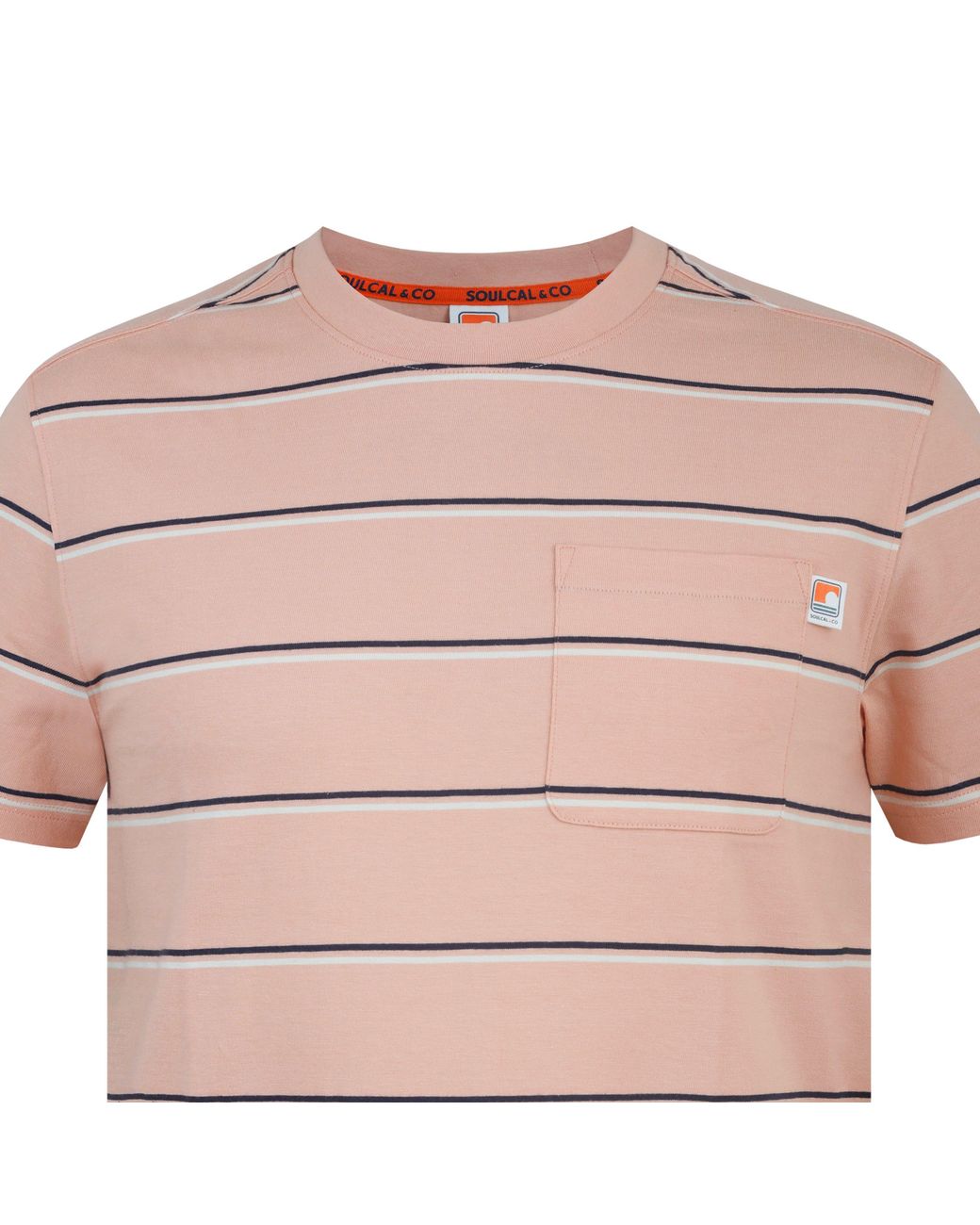 SoulCal & Co California Pink Soul Stripe Regular Fit T-Shirt for men