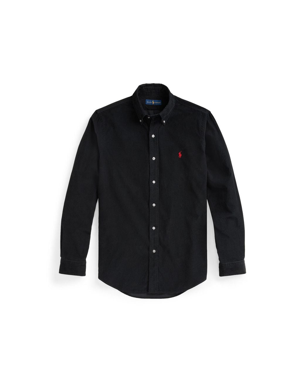 Polo Ralph Lauren Black Polo Cord Ls Shirt Sn64 for men