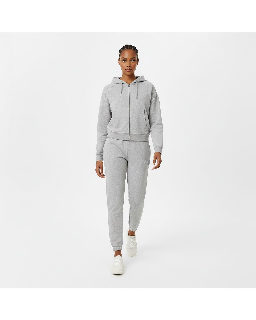Jack Wills Gray Closed Hem Fleece Joggers