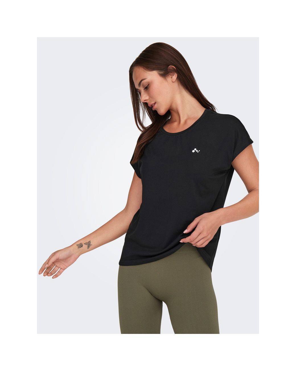 Only Play Black Life Short-Sleeve Loose Training T-Shirt
