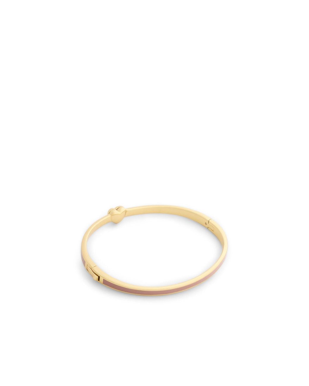 COACH Metallic Heart Enamel Thin Hinged Bangle