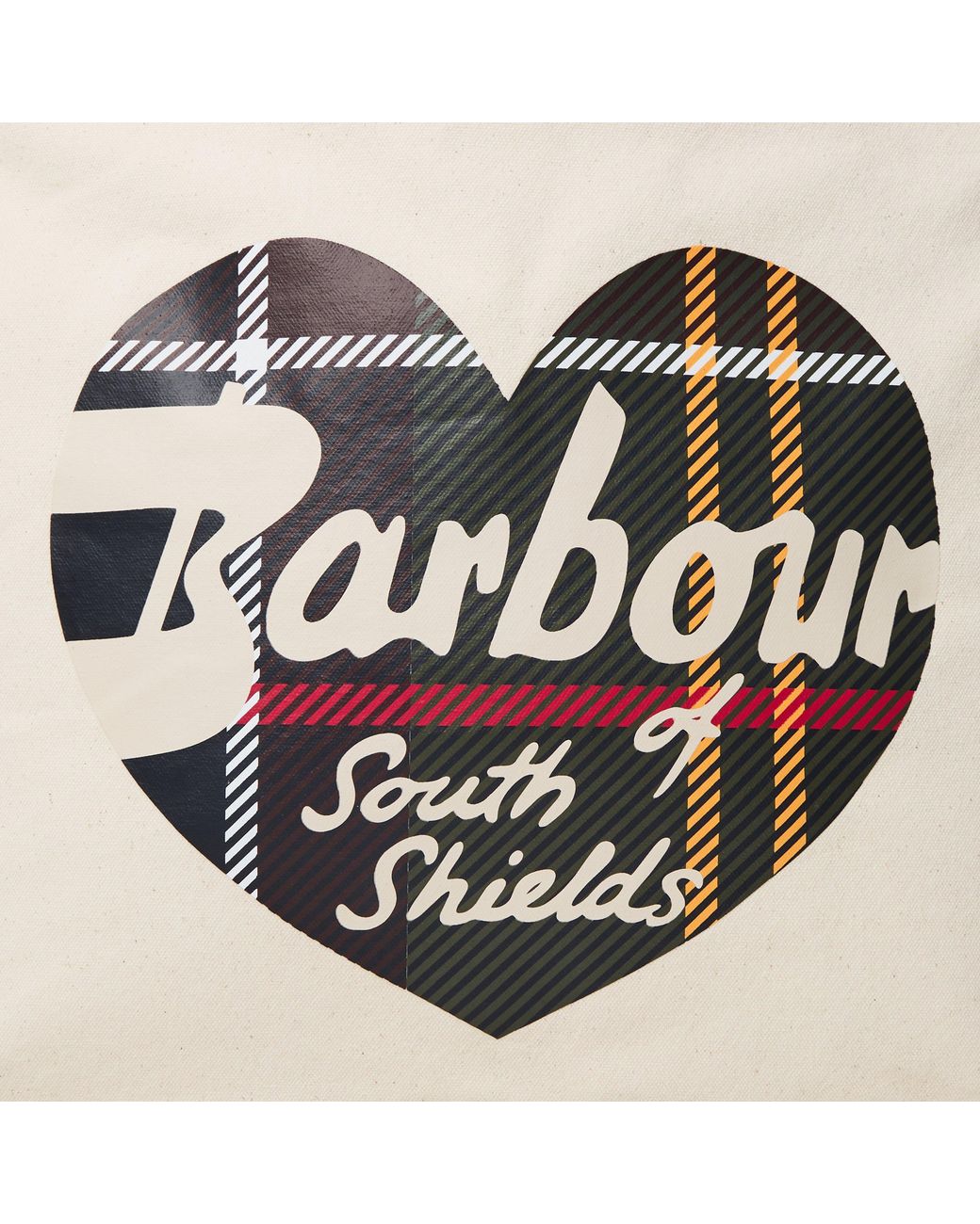 Barbour Metallic Heart Re-Engineered Cotton Tote Bag