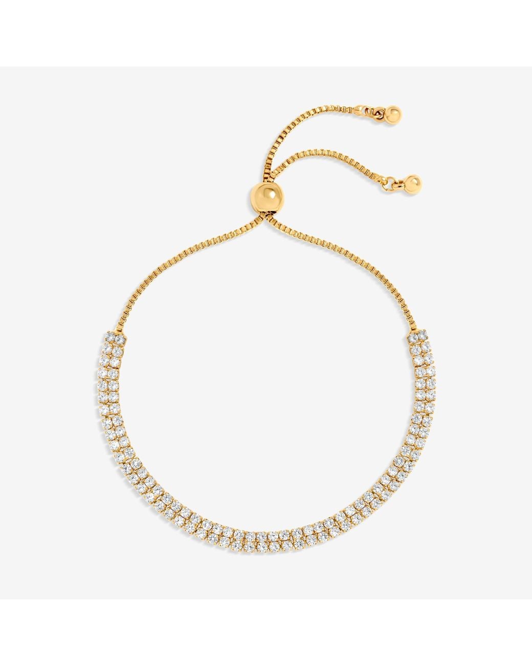 Jon Richard Metallic Plated Pave Toggle Bracelet