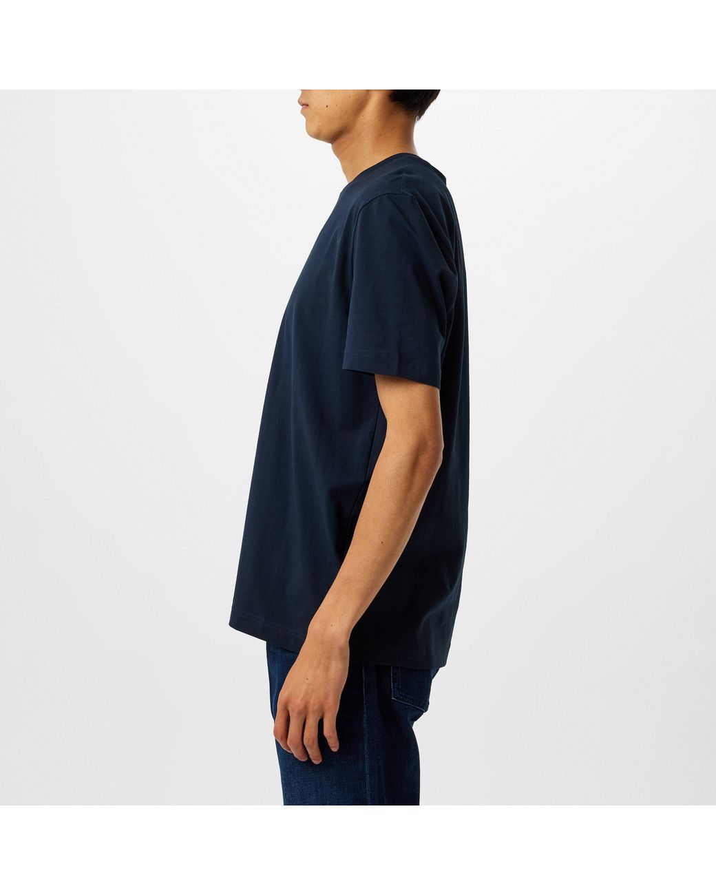 Boss Blue Oversized Tchup T-Shirt With Logo Detail for men