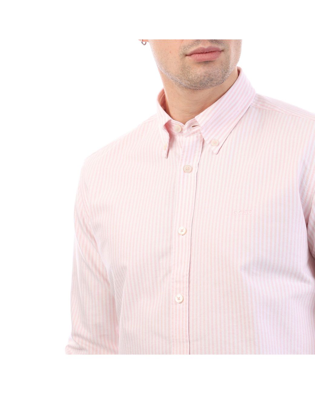 Boss Pink H-Roan-Bd-E-C1-243 Slim Fit Shirt for men