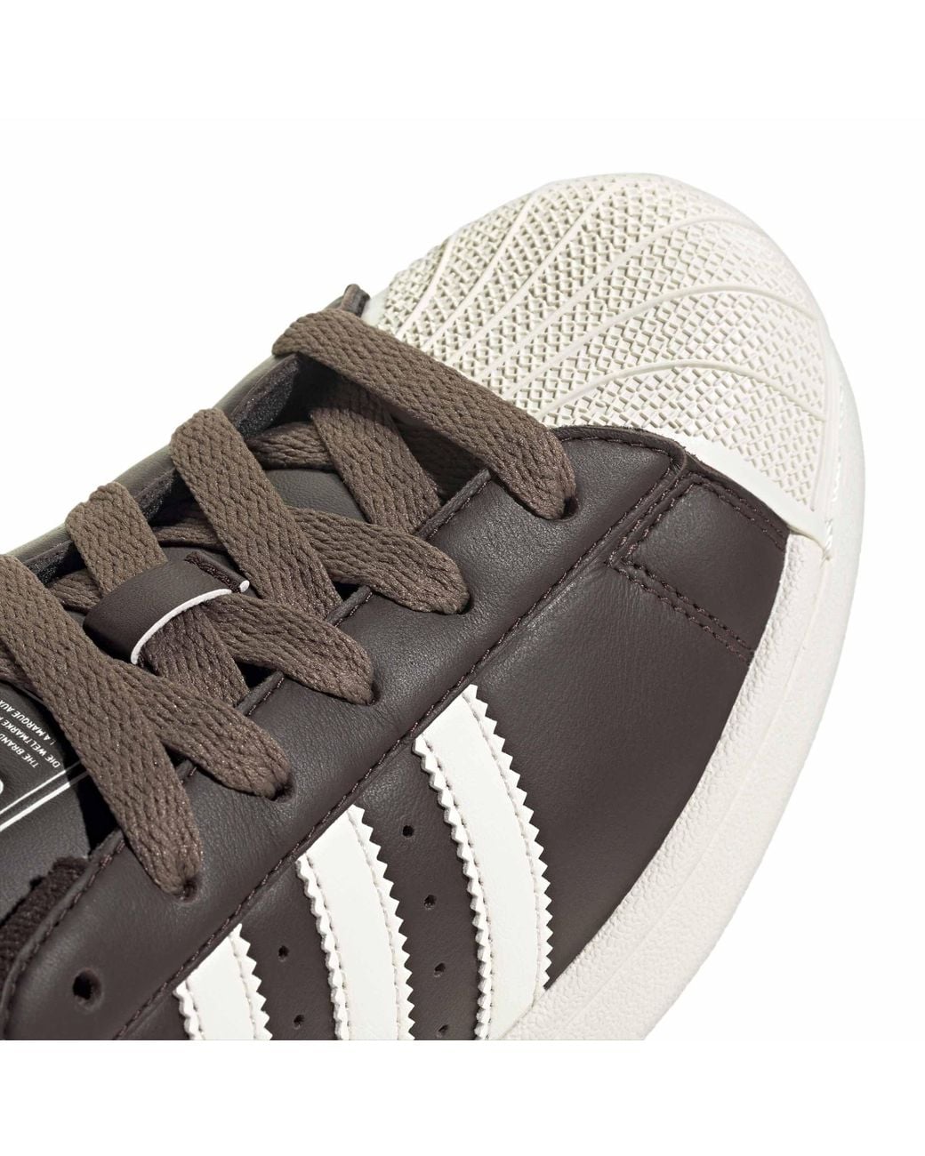 Adidas Originals Brown Superstar Ii Leather Low-Top Trainers