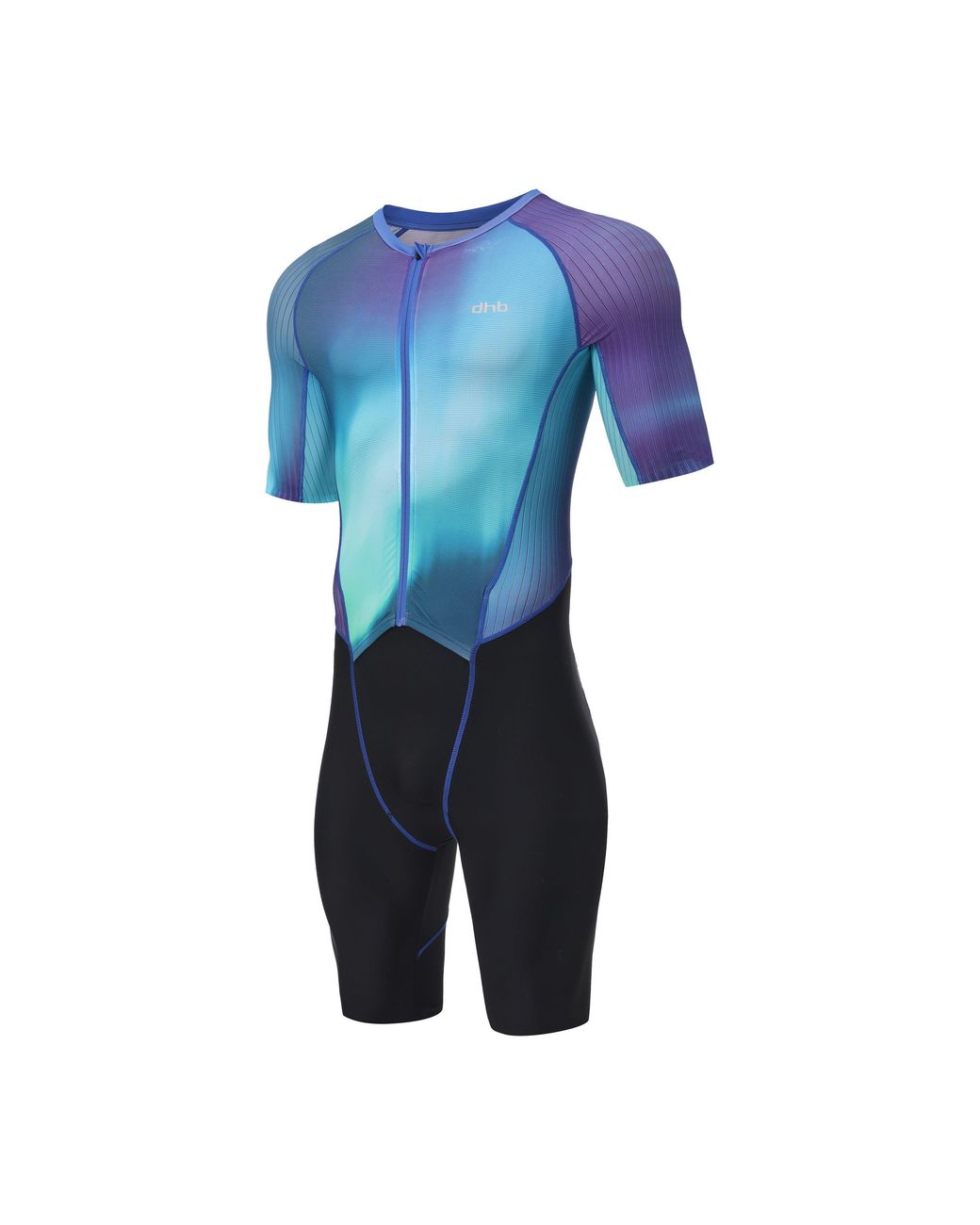 Dhb Blue One-Piece Short Sleeve Cycling Suit for men