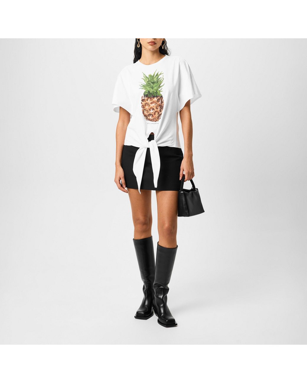 Stella McCartney White Pineapple Regular Fit T-Shirt