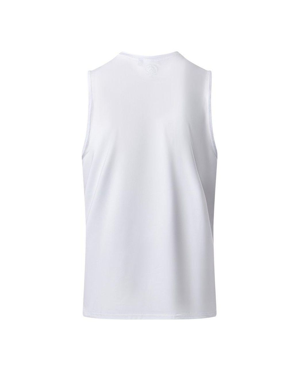 Gym King White Victory Performance Vest for men