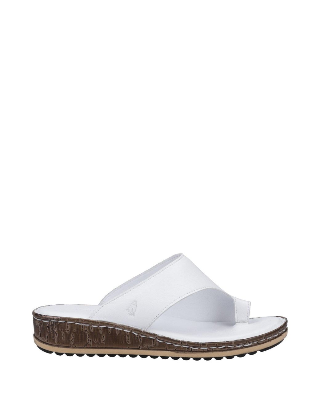 Hush Puppies White Elissa Toepost Sandal
