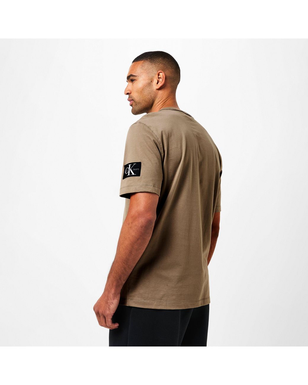 Calvin Klein Natural Monogram Badge T-Shirt for men
