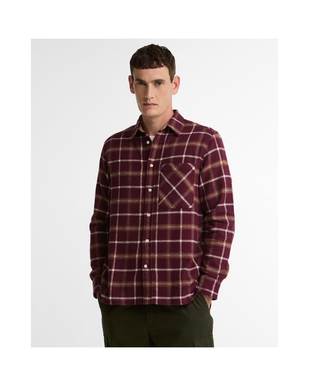 Barbour Red B.Li Hetton Highland Sn64 for men