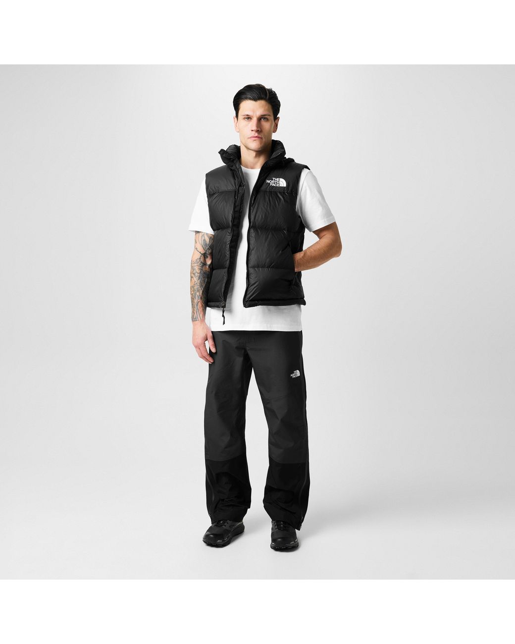 The North Face Black 1996 Retro Nuptse 700-Fill Down Water Resistant Recycled Gilet for men