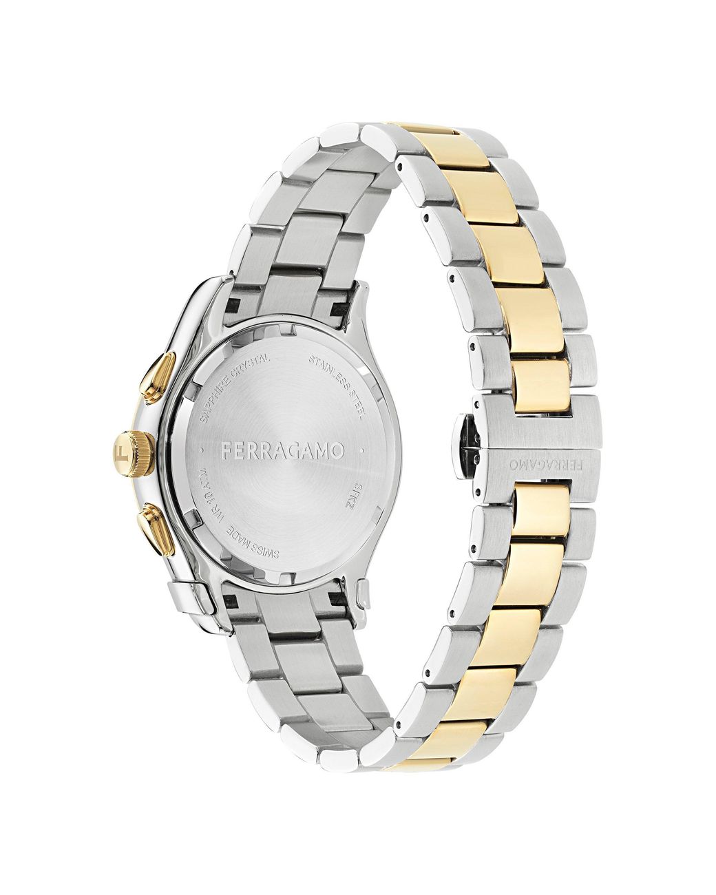 Ferragamo Metallic F-80 Gmt Analogue Quartz Watch for men