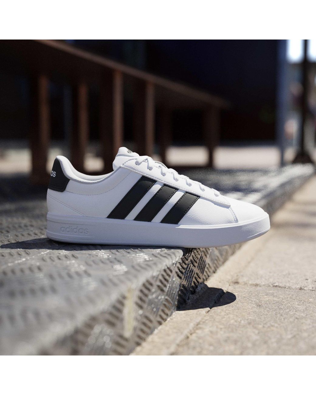 Adidas White Grand Court 2 Trainers for men