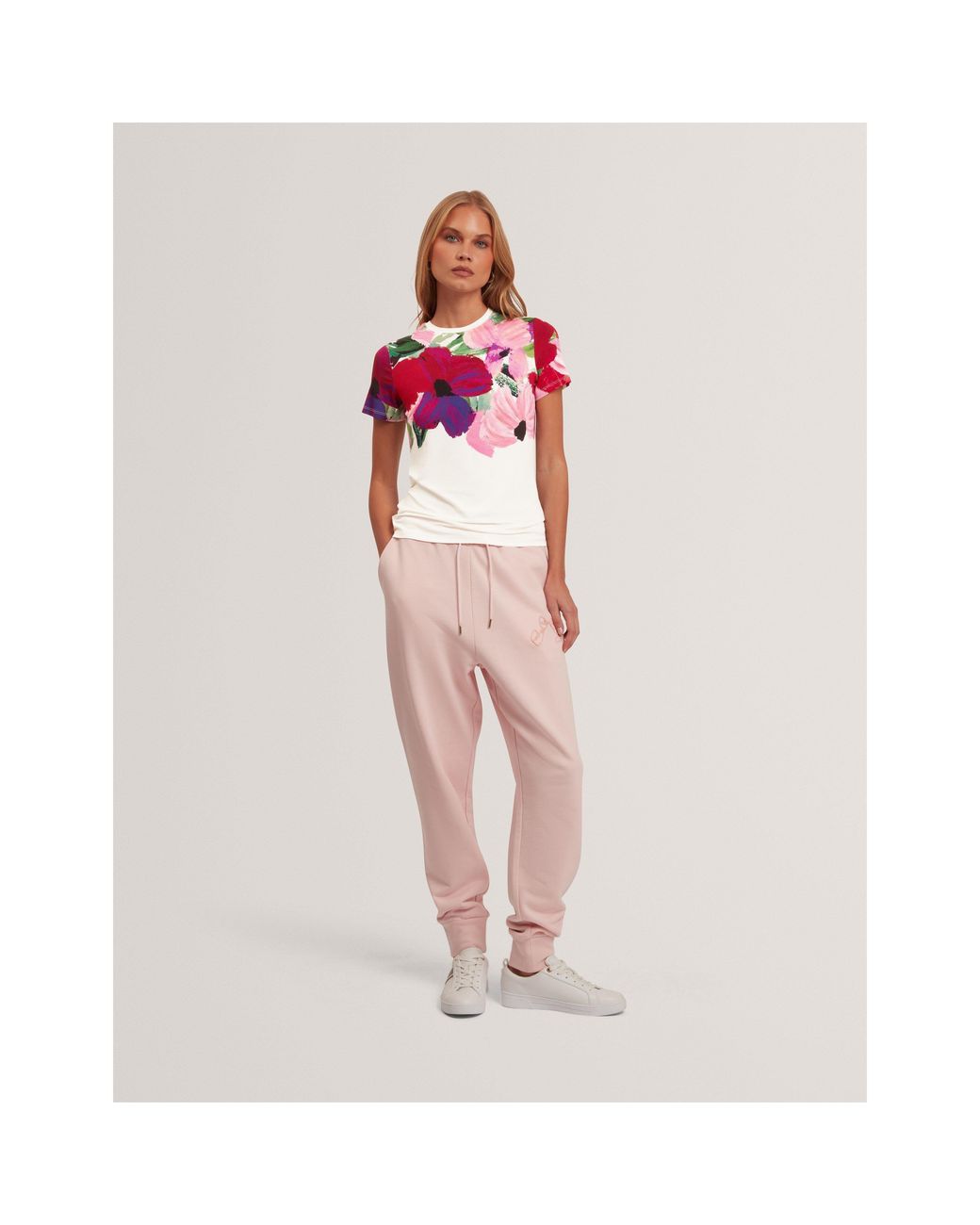 Ted Baker Pink Ted Printed Tee Ld71
