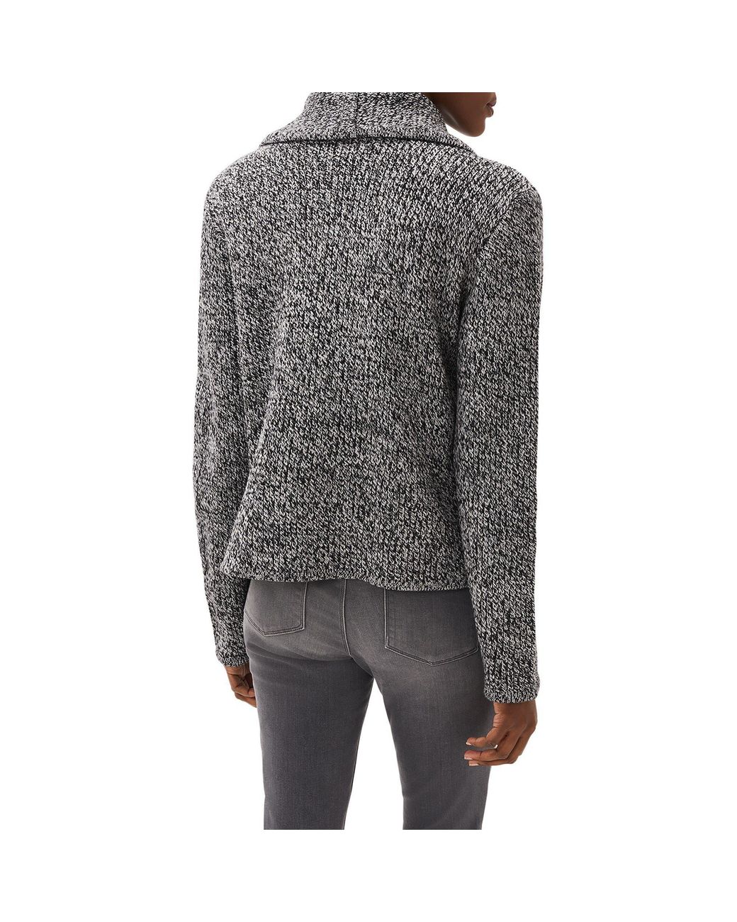 Phase Eight Gray Mavis Wool Blend Knitted Jacket