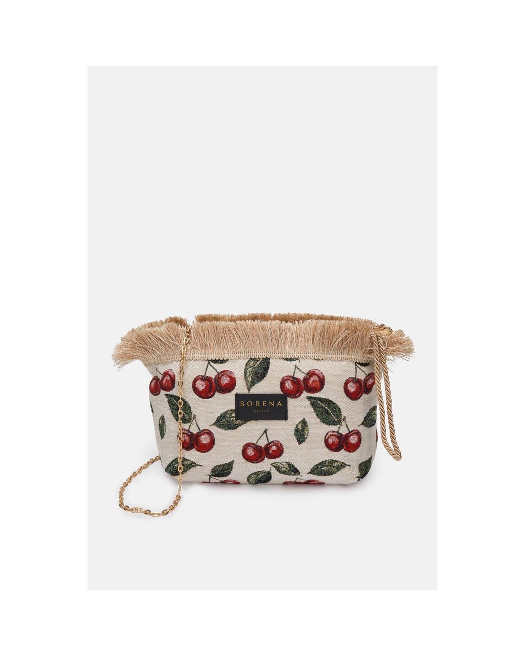 Sorena White Clutch Bag