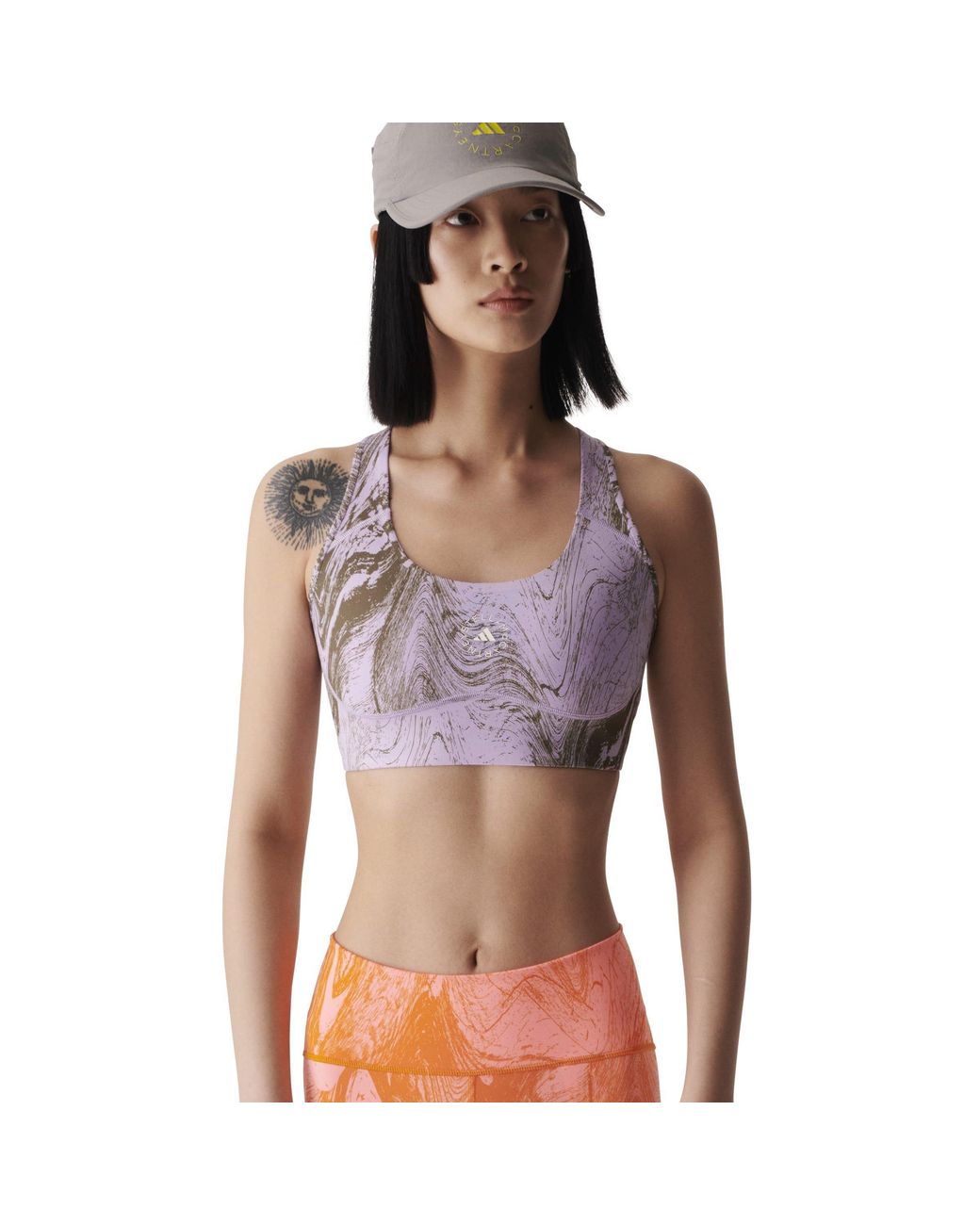 Adidas Gray Medium Impact Sports Bra