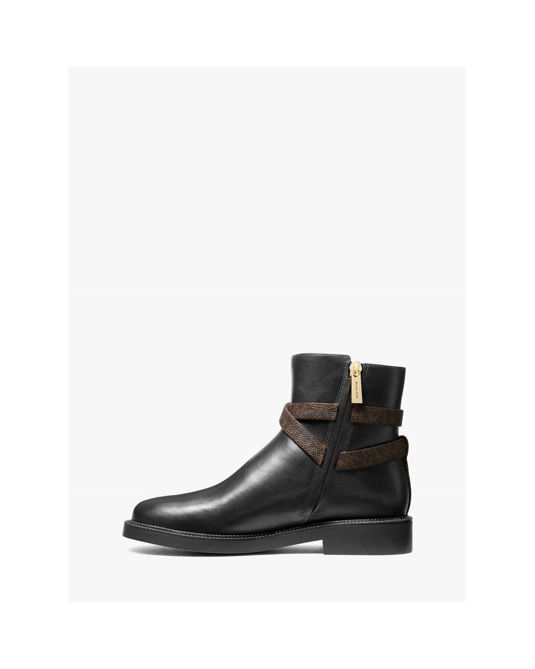 MICHAEL Michael Kors Black Flat Ankle Boots