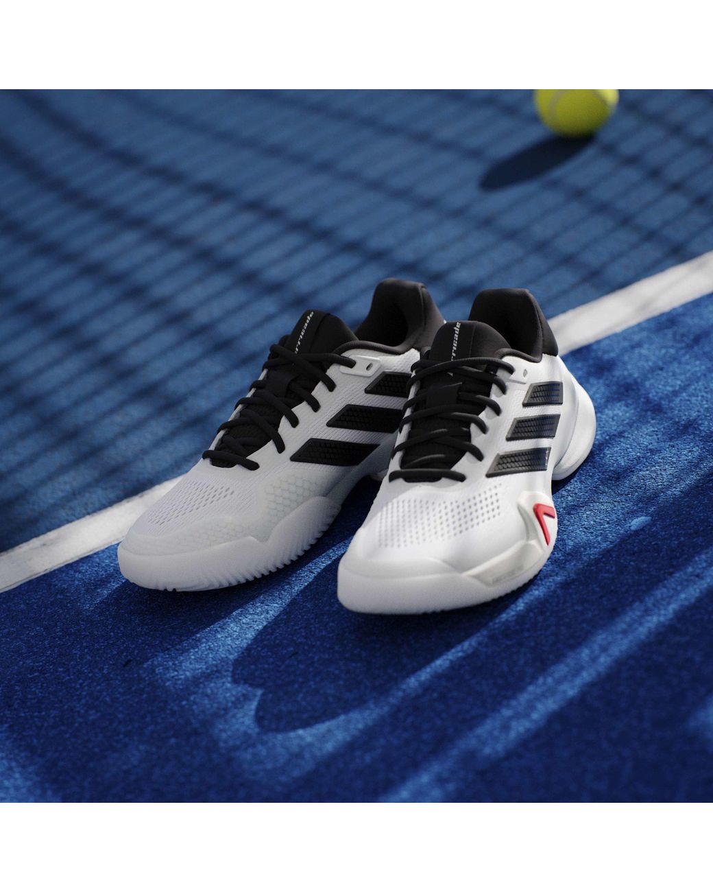 Adidas Gray Barricade Tennis Shoes for men