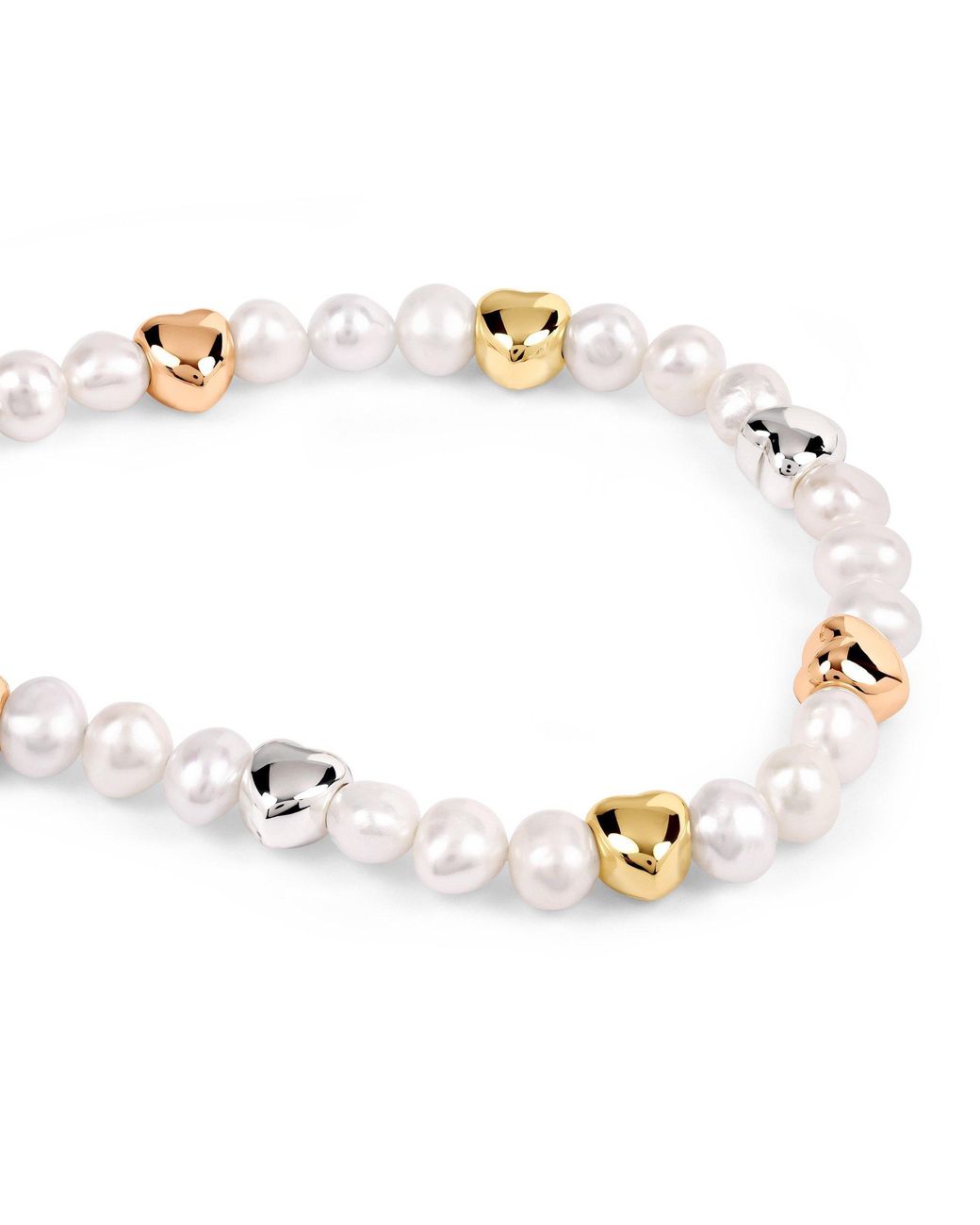 Radley Metallic Triple Plate Pearl Heart Bracelet