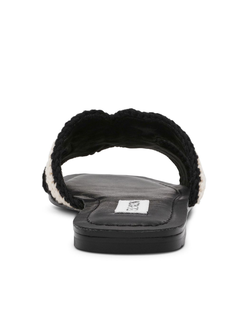 Steve Madden Black Flat Sandals