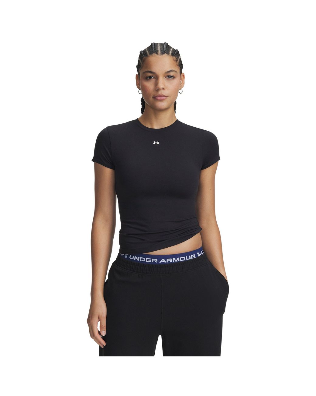 Under Armour Black Motion Short Sleeve Fitted T-Shirt