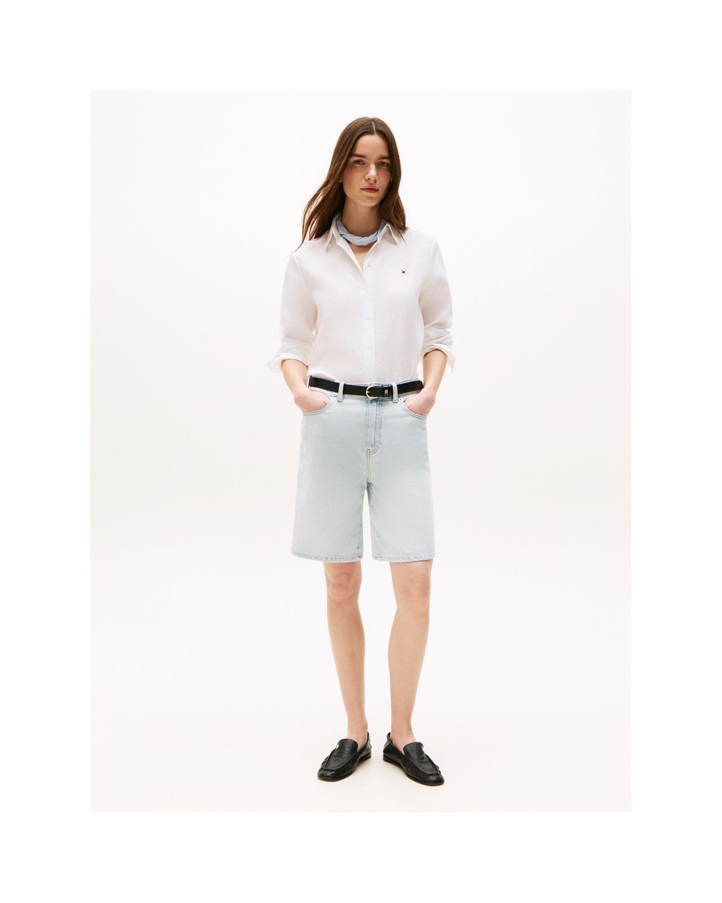 Tommy Hilfiger White Long Sleeve Plain Shirt