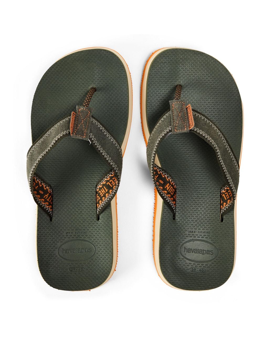 Havaianas Green Flip Flops for men
