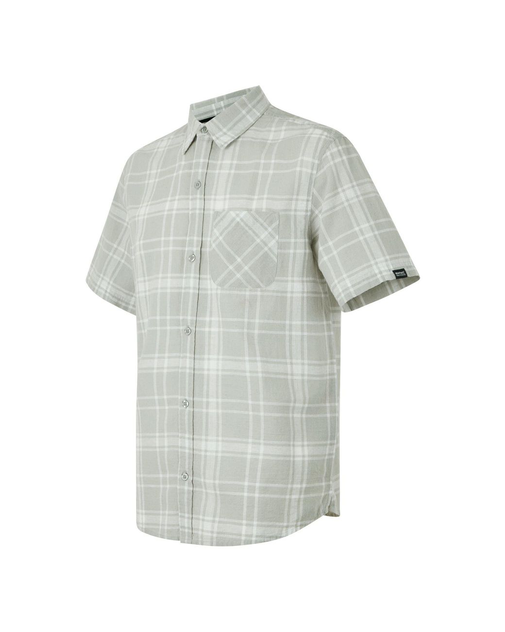Regatta Gray Loran Long-Sleeve Plain Shirt for men