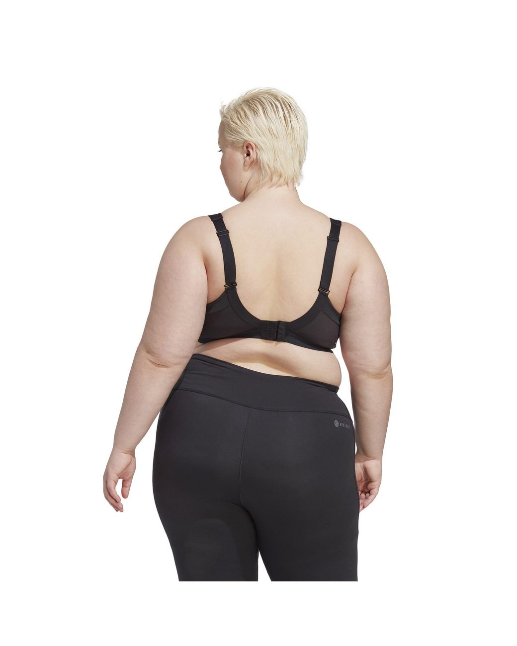 Adidas Blue Collective Power Luxe High Support Medium Impact Sports Bra (Plus Size)