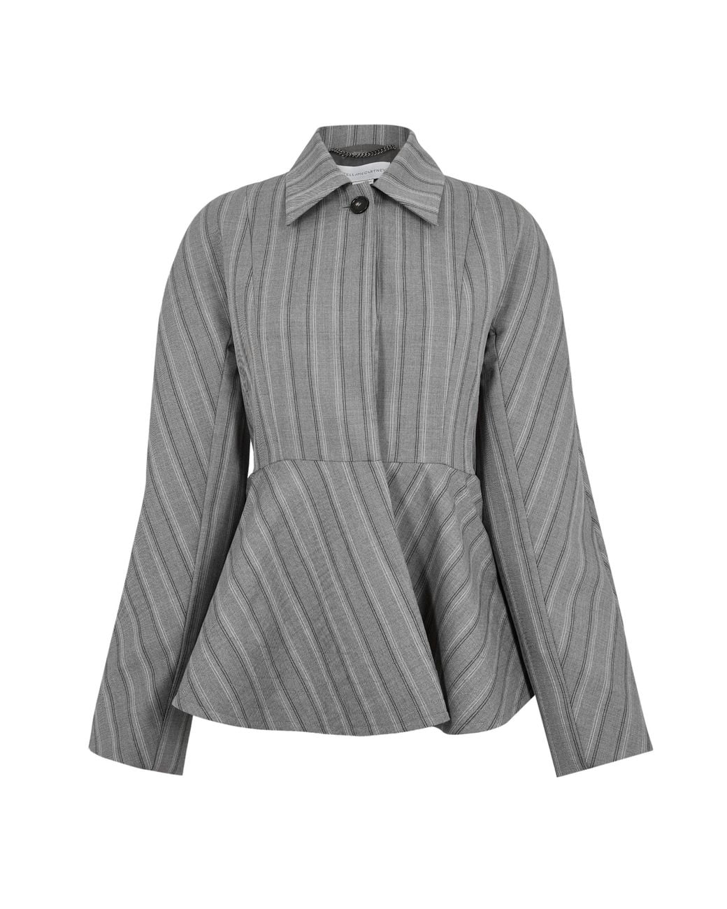 Stella McCartney Gray Peplum Top