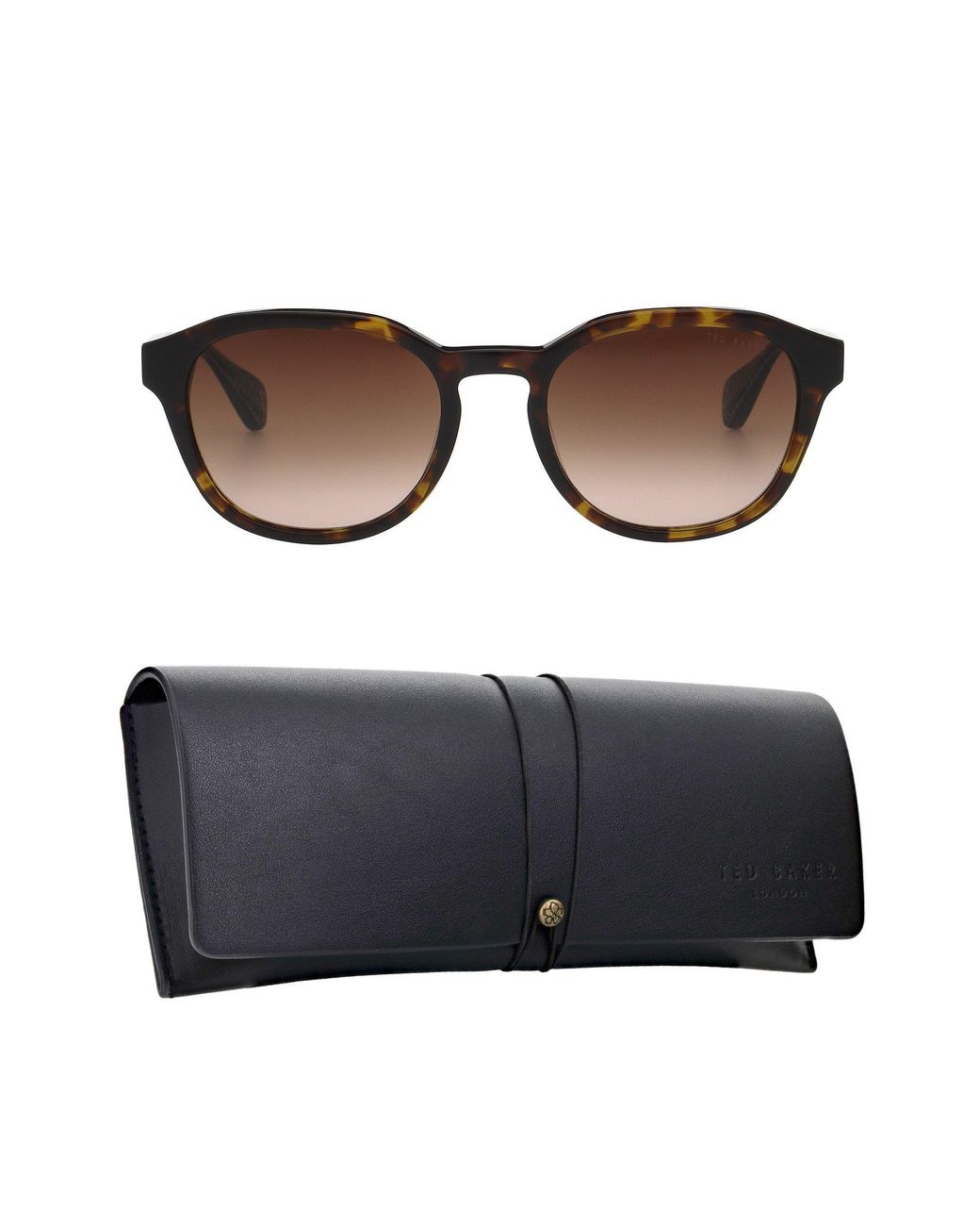 Ted Baker Brown Harrie Round Sunglasses for men