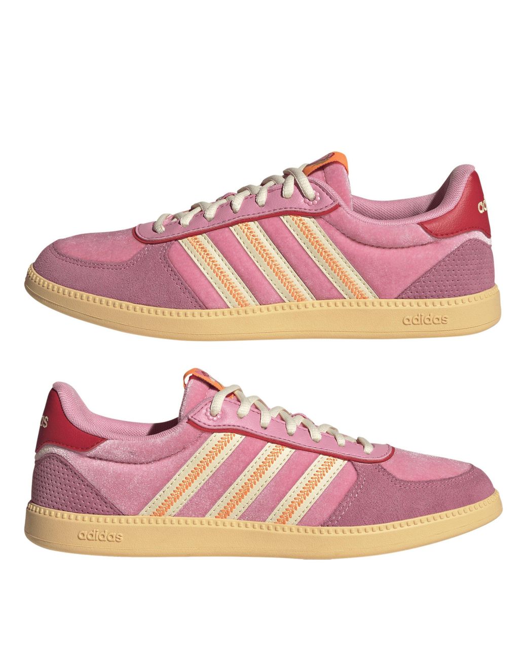 Adidas Pink Breaknet Sleek Suede Shoes