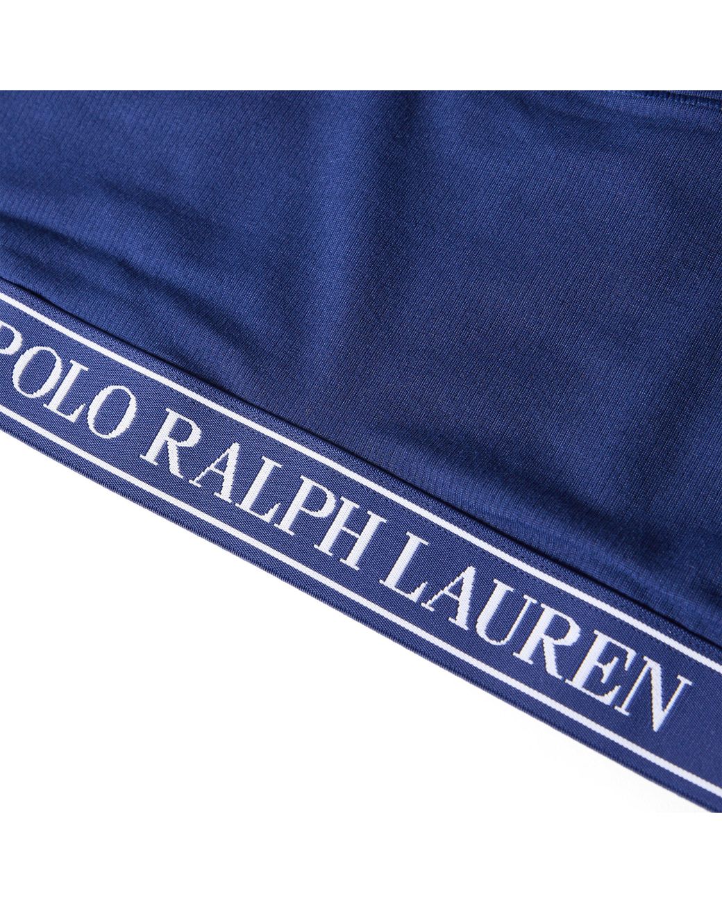 Polo Ralph Lauren Blue Cotton Non-Wired Scoop Bralette