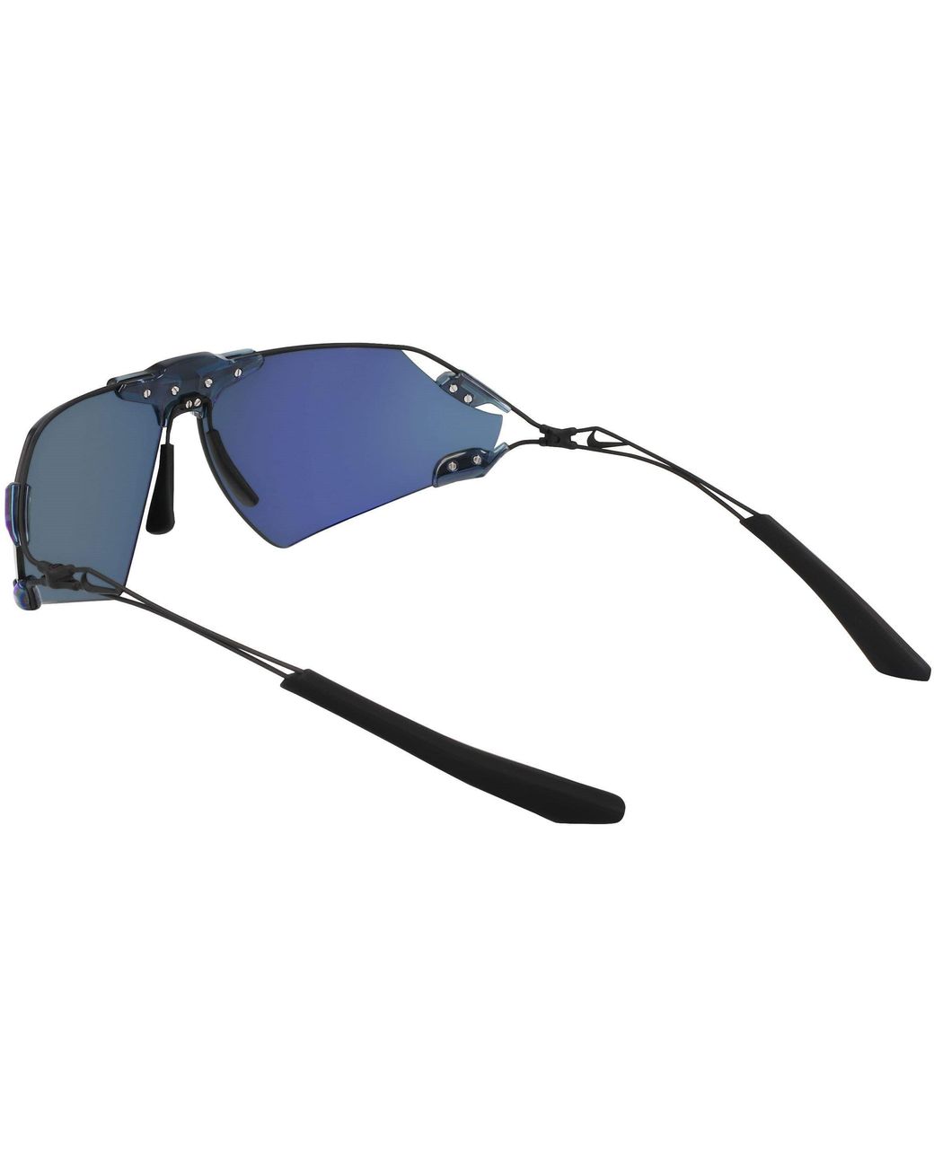 Nike Blue Zeus Edge Wrap Sunglasses