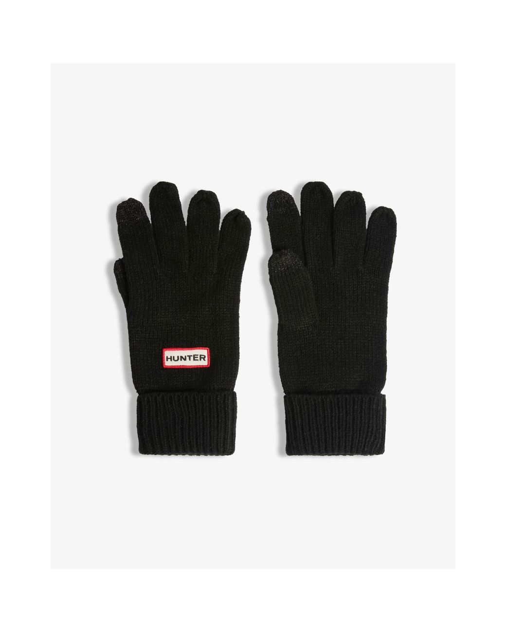 Hunter Black Pom Pom Hat And Glove Set