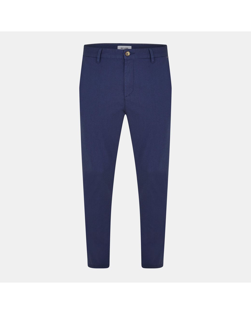 ONLY Blue Slim Fit Trousers for men
