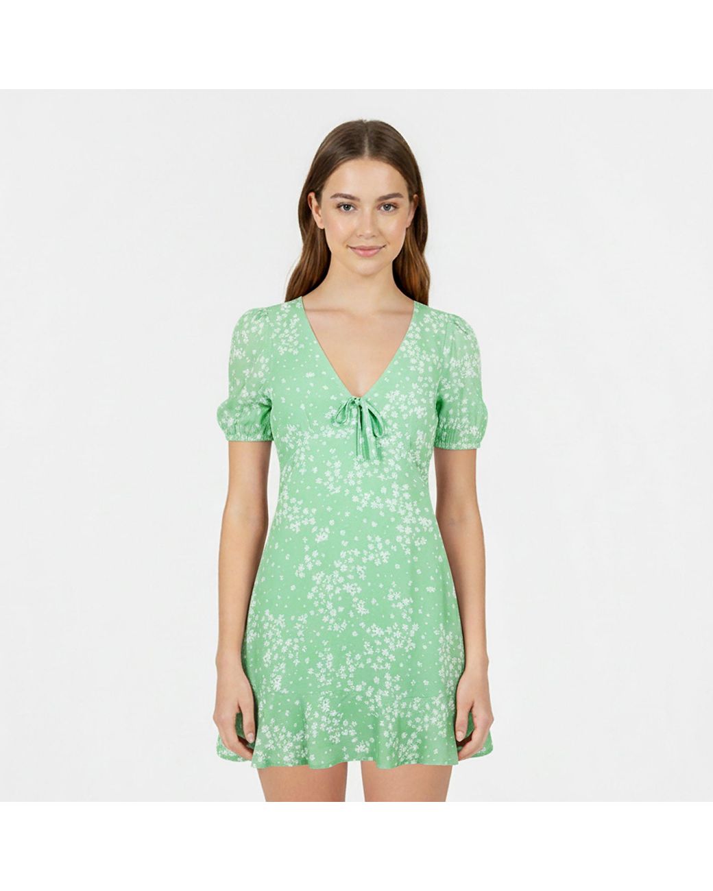 Jack Wills Green Jw Cut Out Mini Dress
