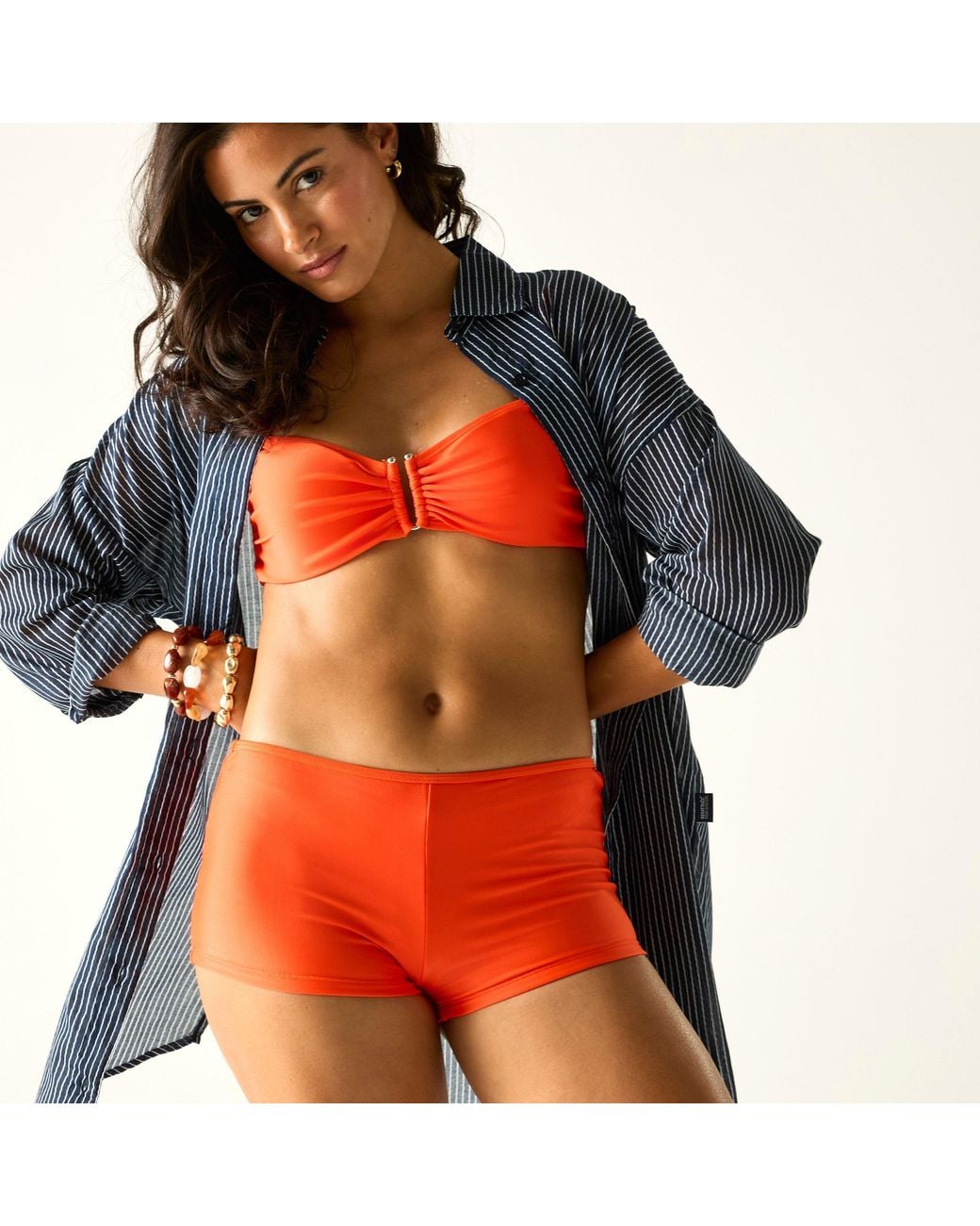 Regatta Orange Aceana Boy Leg Bikini Shorts