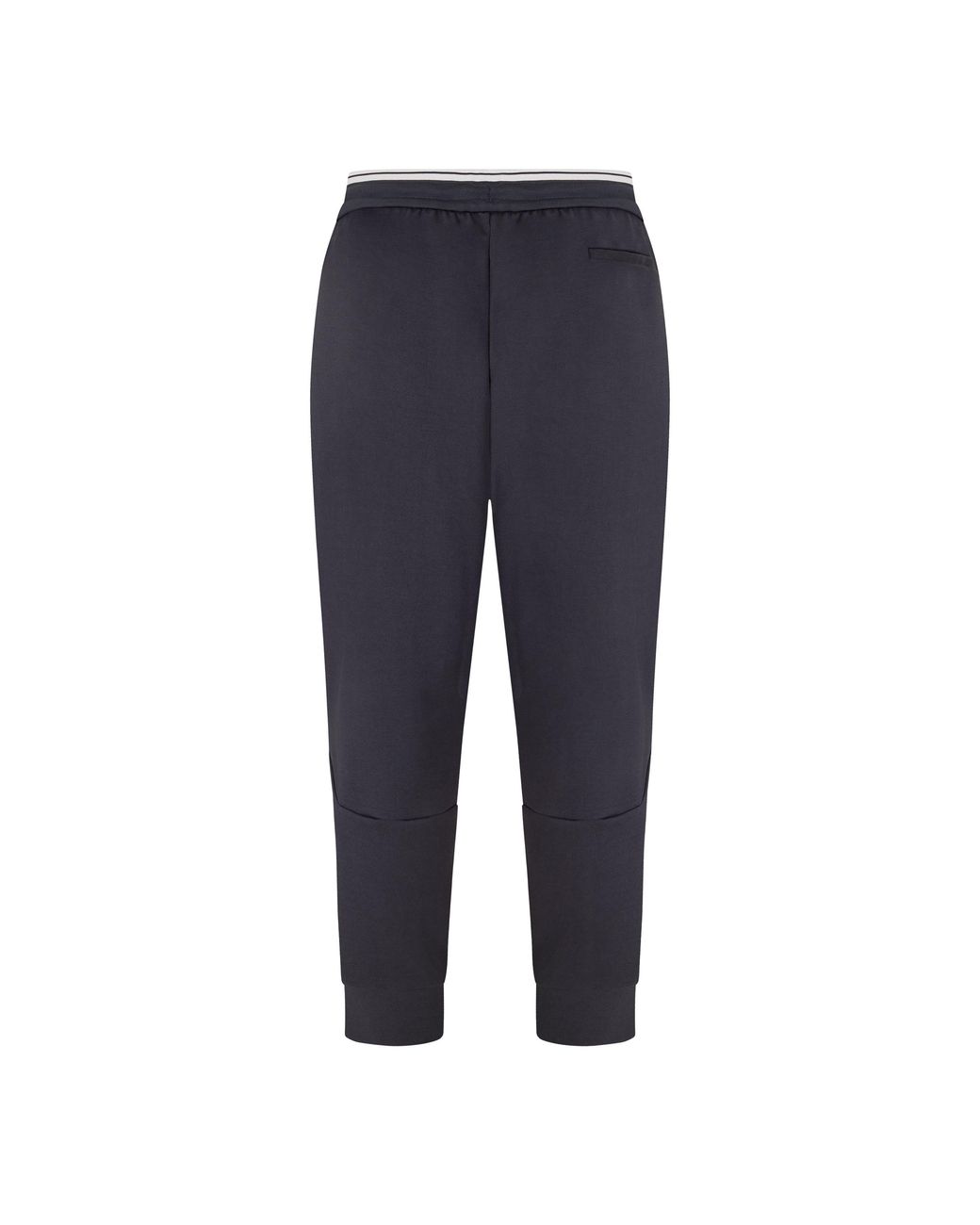 Boss Blue Soft Cotton-Blend Jogging Bottoms for men
