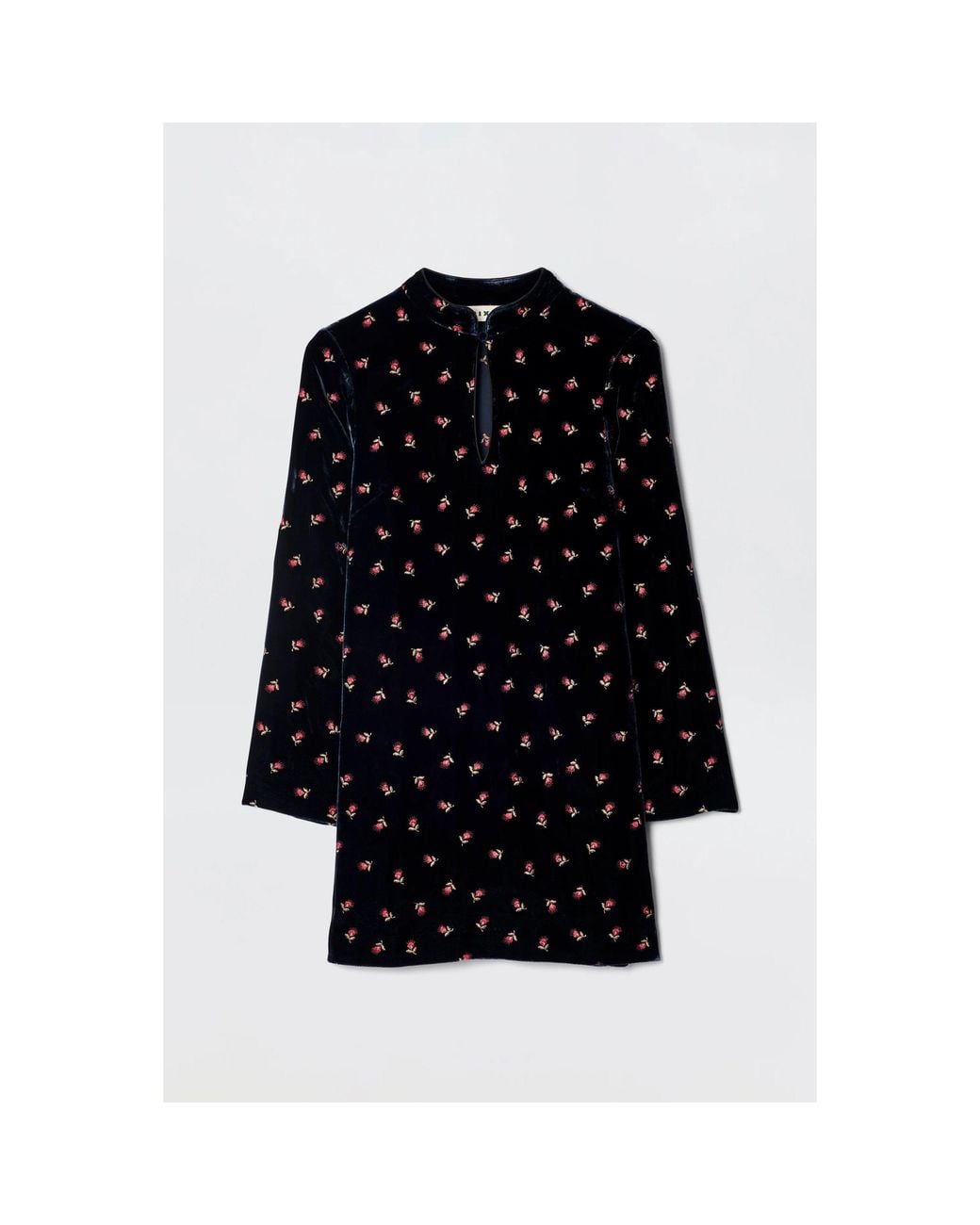 Rixo Black Calla Mini Dress