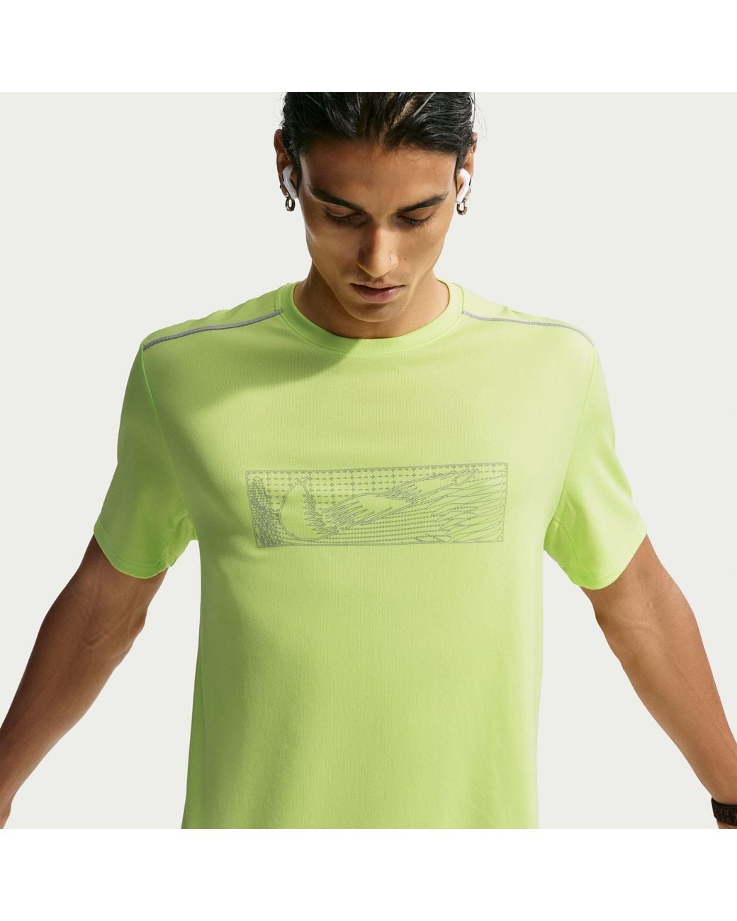 Nike Green Miler Wint Ss T Sn64 for men