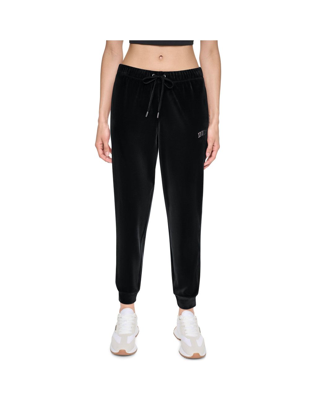 DKNY Black Sport Velour Slim-Fit Joggers