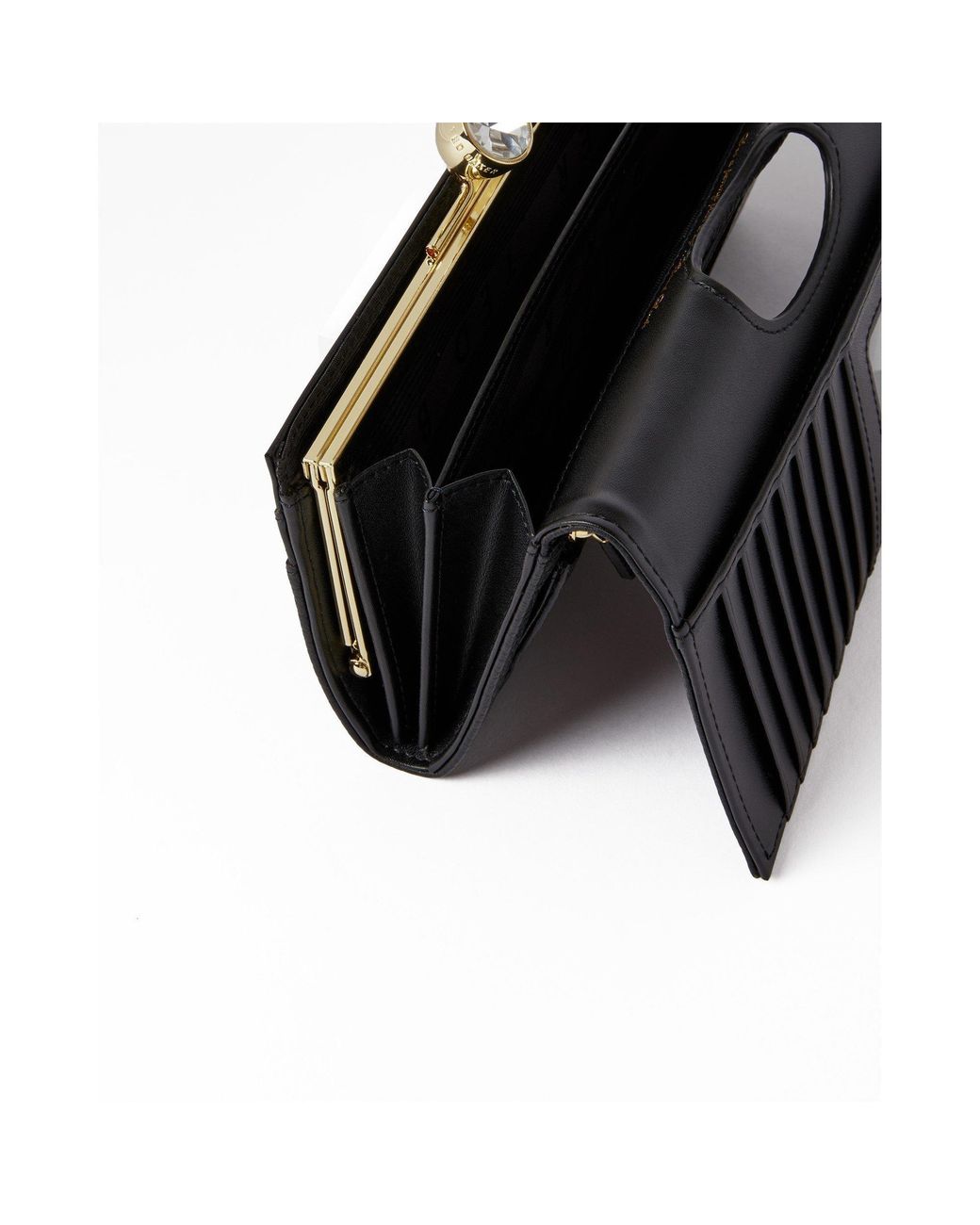 Ted Baker Black Alyysaa Bobble Matinee Leather Purse