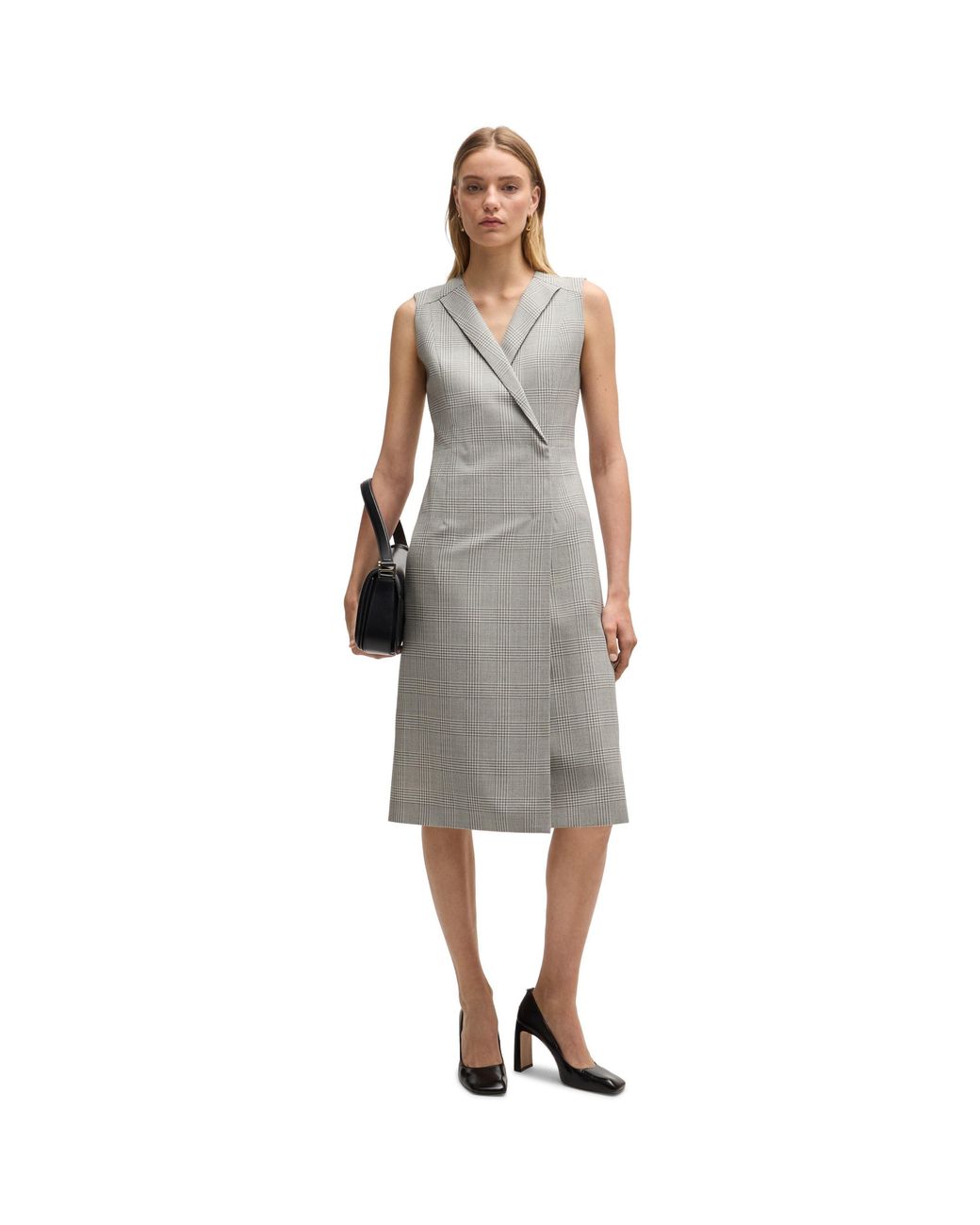 Boss Gray Dimala T-Shirt Dresses