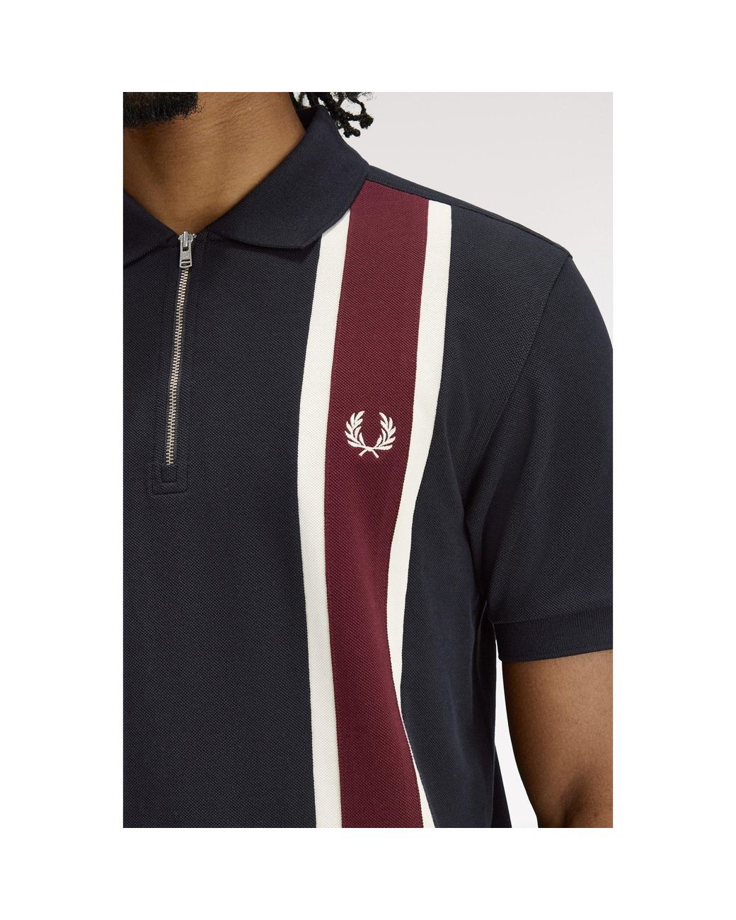 Fred Perry Black Short Sleeve Polo Shirt for men