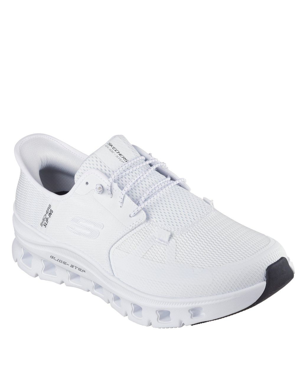 Skechers White Glide-Step Pro Slip On Trainers for men